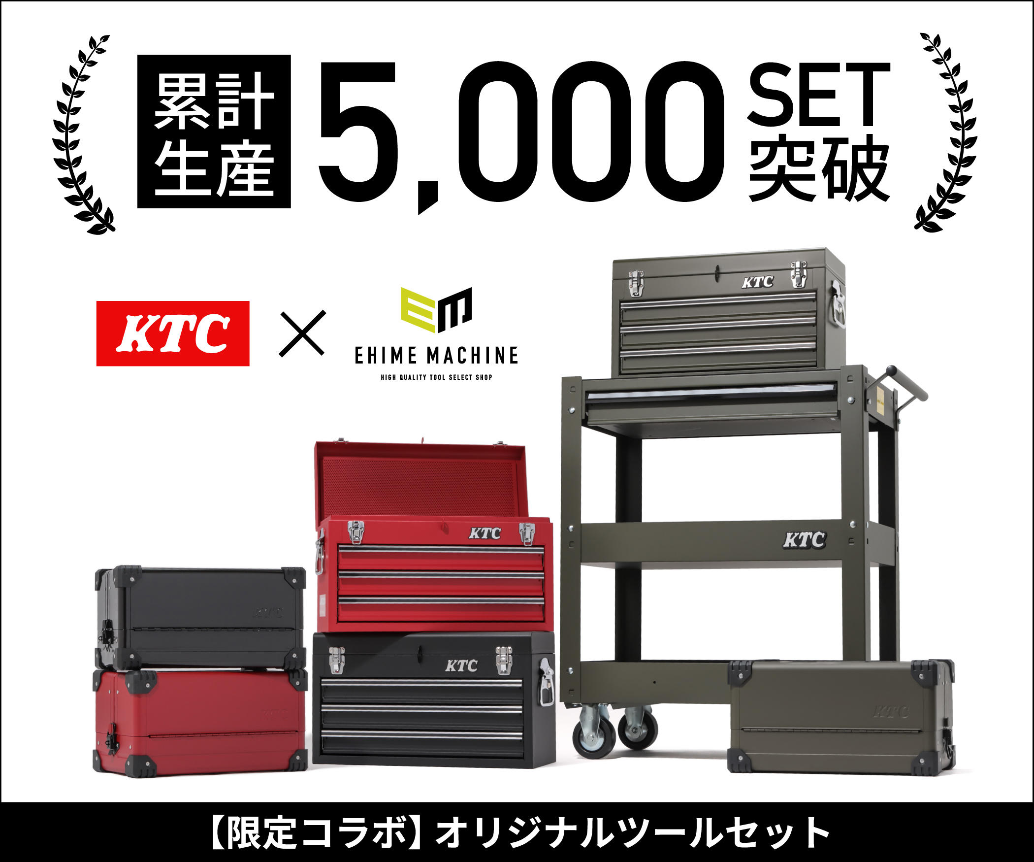 「KTC」×「エヒメマシン」限定コラボのオリジナルツールセットが