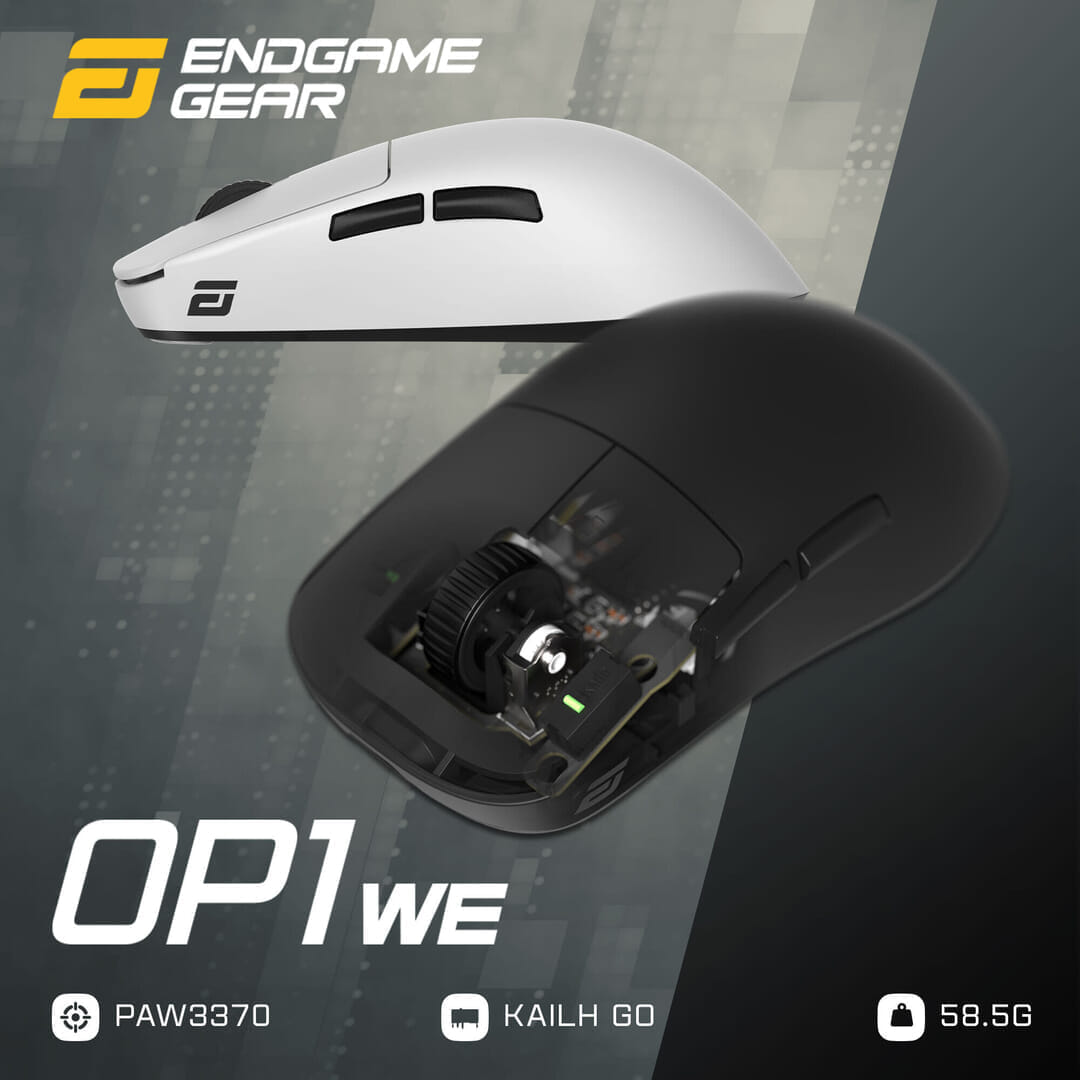 つかみ持ち特化の新型ワイヤレスマウス Endgame Gear「OP1we」を11月16