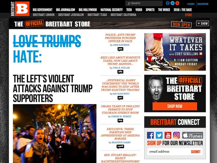 トランプ次期大統領とともに躍進する右派ニュースサイト Breitbart ニューズウィーク日本版 オフィシャルサイト