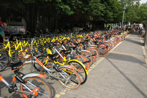 シェア自転車が大成功の中国 倒産