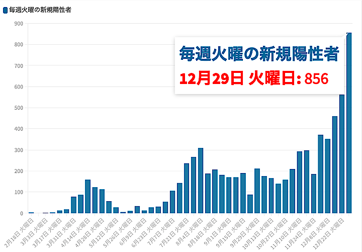 東京都29日の新型コロナ新規感染856人 火曜として過去最多 15日連続で曜日別最多を更新 ニューズウィーク日本版 オフィシャルサイト